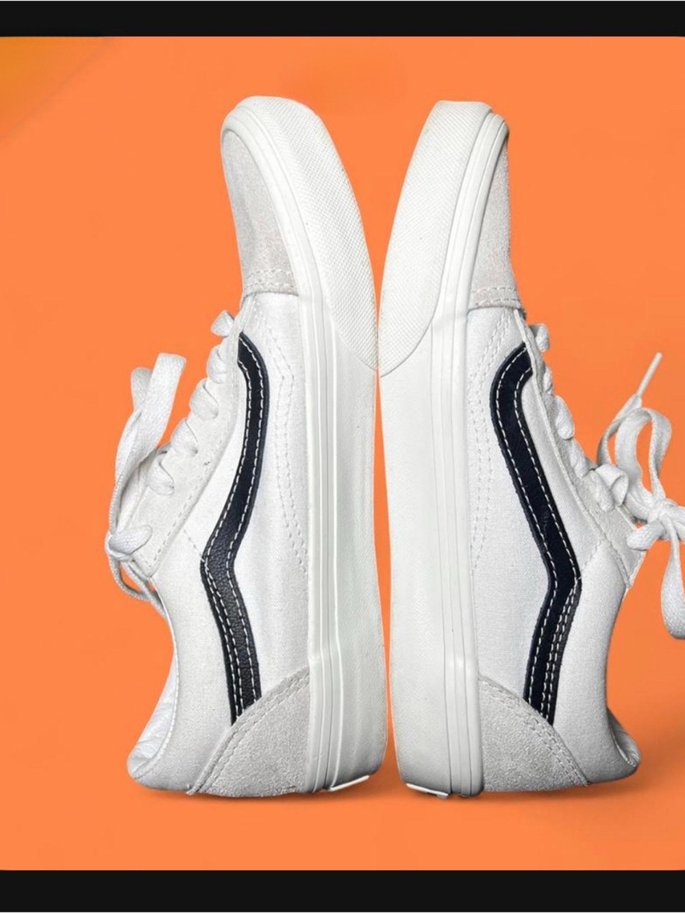 Vans Kids Old Skool Unisex White Sneakers